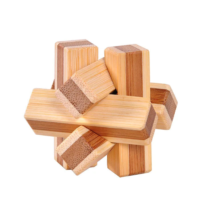 Chinese Wooden Mortise and Tenon Blocks, Adult Classical Educational Toys, Kong Mingsuo Luban Lock, Foreign Trade