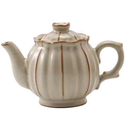 Chinese Xishi Teapot Home Decor Ceramic Teaware Tea Pots Set Crackle Glaze Tea Pot Retro Kung Fu Tea Set