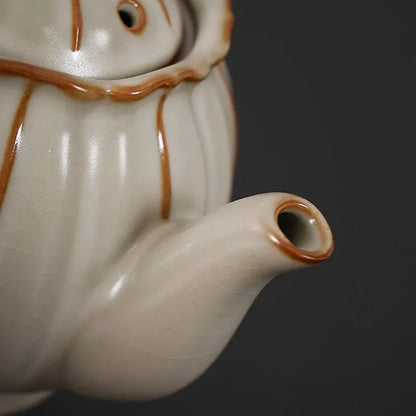 Chinese Xishi Teapot Home Decor Ceramic Teaware Tea Pots Set Crackle Glaze Tea Pot Retro Kung Fu Tea Set
