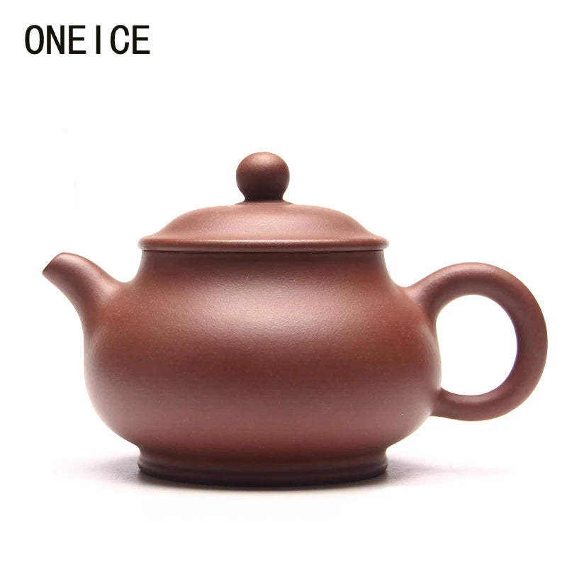 Chinese Yixing Handmade Teapot Pan Pot Qing Cement Teapot, Tea Set, Author Shao Junyao, 290ml