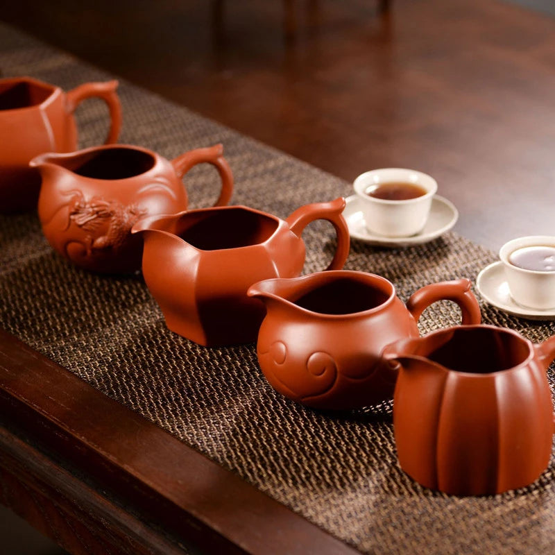 Chinese Yixing Purple Clay Fair Cup Cha Hai Handmade Master Teacup Tradition Tea Set Accessories Household Drinkware Tea Divider