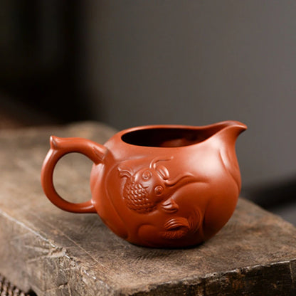 Chinese Yixing Purple Clay Fair Cup Cha Hai Handmade Master Teacup Tradition Tea Set Accessories Household Drinkware Tea Divider