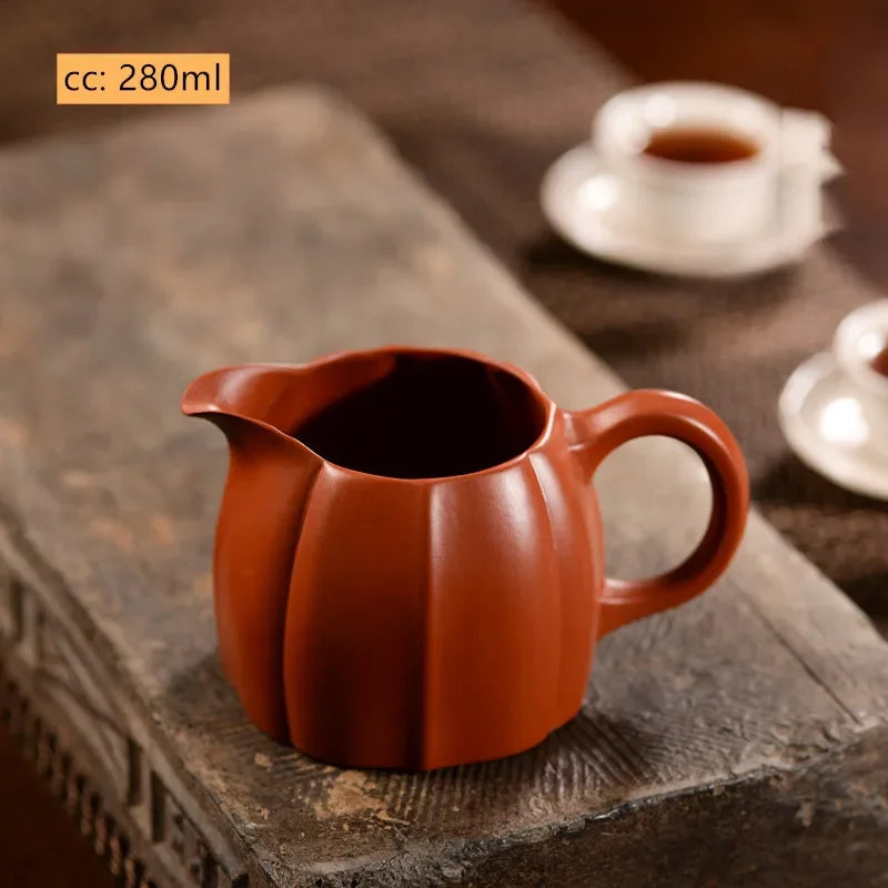 Chinese Yixing Purple Clay Fair Cup Cha Hai Handmade Master Teacup Tradition Tea Set Accessories Household Drinkware Tea Divider