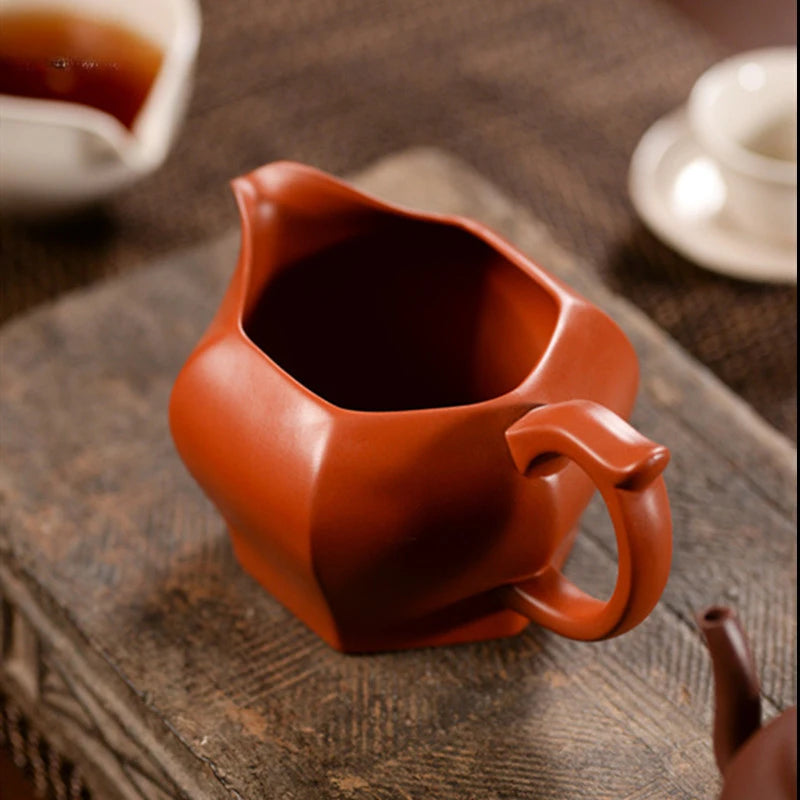 Chinese Yixing Purple Clay Fair Cup Cha Hai Handmade Master Teacup Tradition Tea Set Accessories Household Drinkware Tea Divider