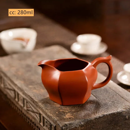 Chinese Yixing Purple Clay Fair Cup Cha Hai Handmade Master Teacup Tradition Tea Set Accessories Household Drinkware Tea Divider