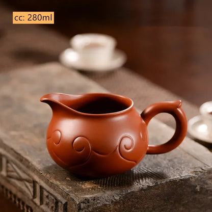 Chinese Yixing Purple Clay Fair Cup Cha Hai Handmade Master Teacup Tradition Tea Set Accessories Household Drinkware Tea Divider