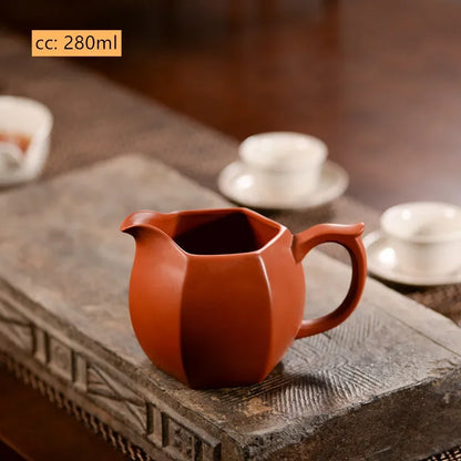 Chinese Yixing Purple Clay Fair Cup Cha Hai Handmade Master Teacup Tradition Tea Set Accessories Household Drinkware Tea Divider