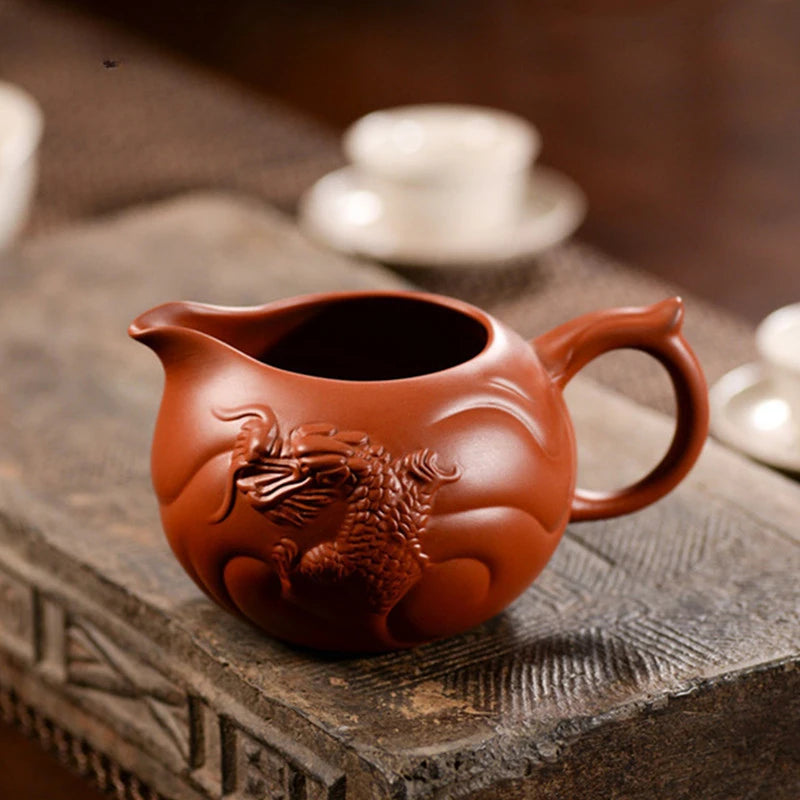 Chinese Yixing Purple Clay Fair Cup Cha Hai Handmade Master Teacup Tradition Tea Set Accessories Household Drinkware Tea Divider
