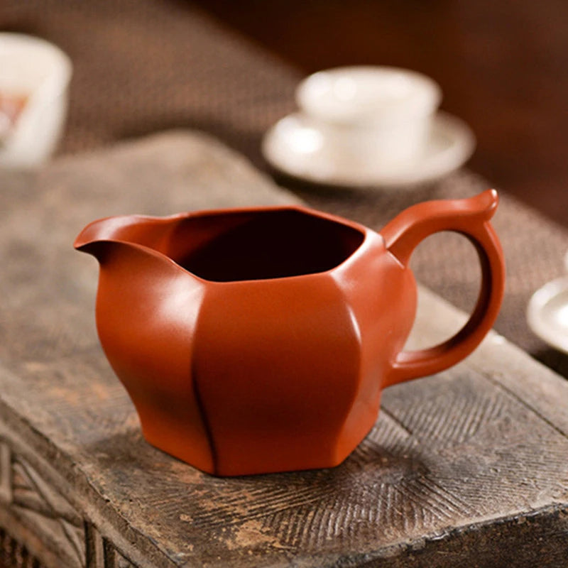 Chinese Yixing Purple Clay Fair Cup Cha Hai Handmade Master Teacup Tradition Tea Set Accessories Household Drinkware Tea Divider