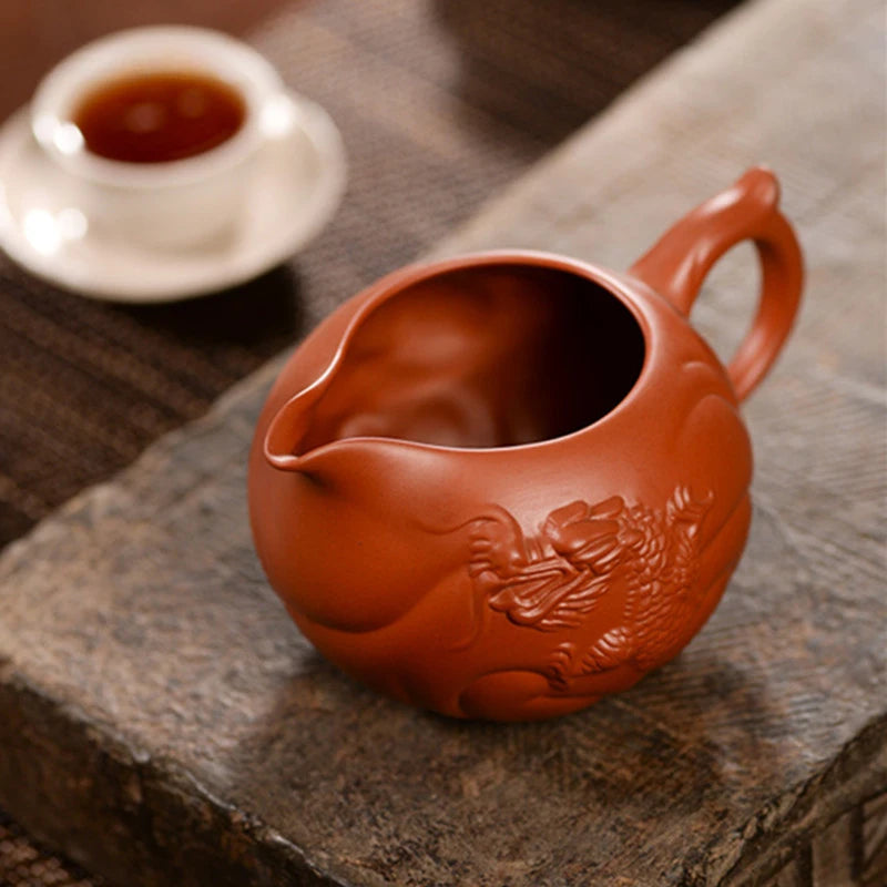 Chinese Yixing Purple Clay Fair Cup Cha Hai Handmade Master Teacup Tradition Tea Set Accessories Household Drinkware Tea Divider