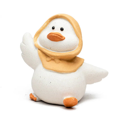 Chinese Yixing Purple Clay Tea Pet Handmade Sculpture Lovely Duck Statue Ornaments Tea Figurine Crafts Zisha Tea Set Decoration