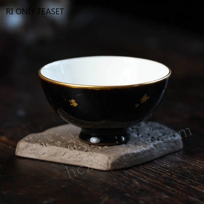 Chinese Yixing Purple Clay Tea Pet Handmade Teapot Teacup Cushion Master Hand-carved Heart Sutra Crafts Zisha Tea Set Decoration
