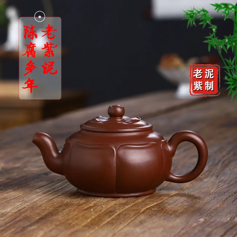 Chinese Yixing Purple Clay Tea Pot Hand-painted Black Mud Tea Pot Tradition Filter Zisha Tea Maker Household Drinkware
