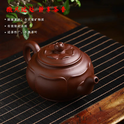 Chinese Yixing Purple Clay Tea Pot Hand-painted Black Mud Tea Pot Tradition Filter Zisha Tea Maker Household Drinkware