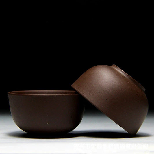 Chinese Yixing Purple Clay Teacup Coffee Cup Oolong Tea Handmade Boutique Tea Bowl Master Tea Cup Portable Personal Single Cup