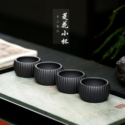 Chinese Yixing Purple Clay Teacup Travel Cup Handmade Tea Bowl Master Tea Cup Customized Tea Set Accessories 60ml