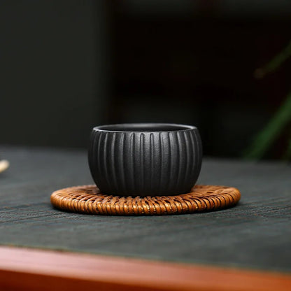 Chinese Yixing Purple Clay Teacup Travel Cup Handmade Tea Bowl Master Tea Cup Customized Tea Set Accessories 60ml