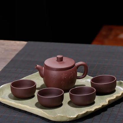 Chinese Yixing Purple Clay Teacup Travel Meditation Cup Authentic Zisha Tea Bowl Master Cups Handmade Tea Set 30ml