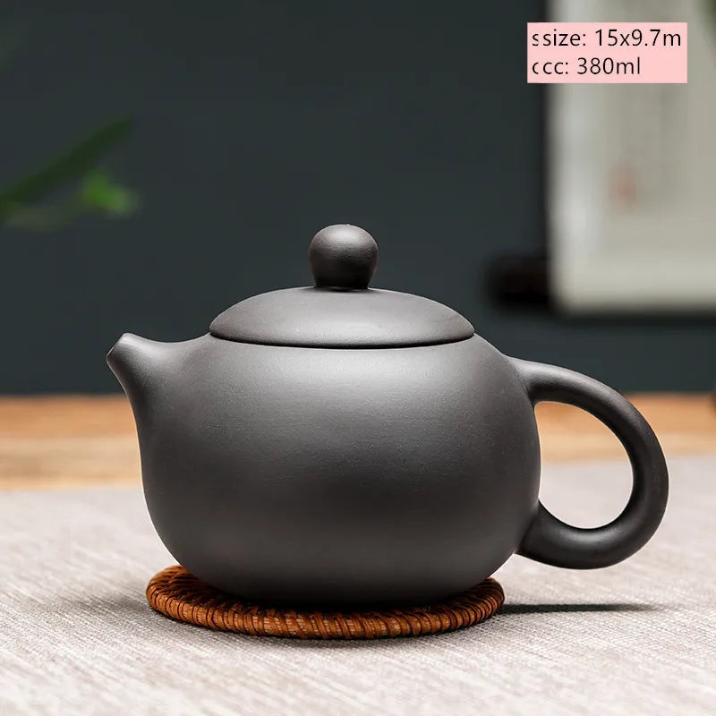 Chinese Yixing Purple Clay Teapot Large-capacity Antique Pot Handmade Xishi Tea Pot Tradition Tea Set Household Drinkware