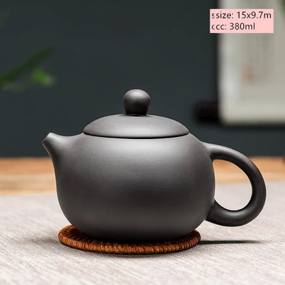 Chinese Yixing Purple Clay Teapot Large-capacity Antique Pot Handmade Xishi Tea Pot Tradition Tea Set Household Drinkware