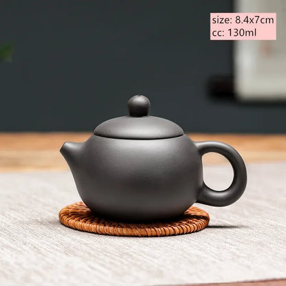 Chinese Yixing Purple Clay Teapot Large-capacity Antique Pot Handmade Xishi Tea Pot Tradition Tea Set Household Drinkware