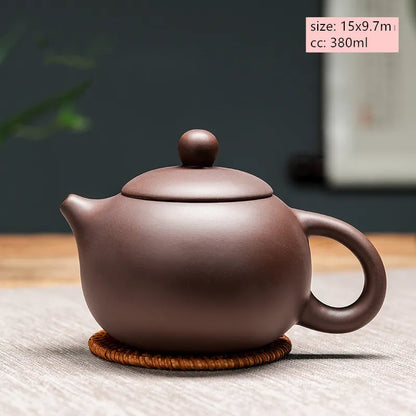 Chinese Yixing Purple Clay Teapot Large-capacity Antique Pot Handmade Xishi Tea Pot Tradition Tea Set Household Drinkware