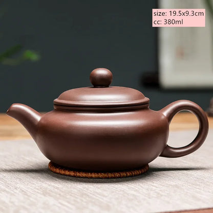 Chinese Yixing Purple Clay Teapot Large-capacity Antique Pot Handmade Xishi Tea Pot Tradition Tea Set Household Drinkware