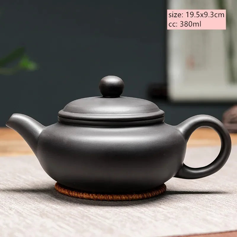 Chinese Yixing Purple Clay Teapot Large-capacity Antique Pot Handmade Xishi Tea Pot Tradition Tea Set Household Drinkware