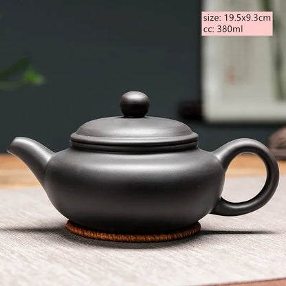 Chinese Yixing Purple Clay Teapot Large-capacity Antique Pot Handmade Xishi Tea Pot Tradition Tea Set Household Drinkware