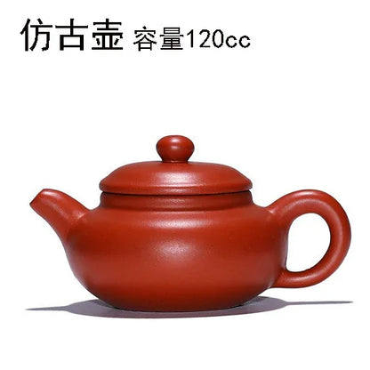 Chinese Yixing Purple Clay Teapot Traditional Ball Hole Filter Tea Infuser Beauty Stone Scoop Kettle Household Zisha Tea Set