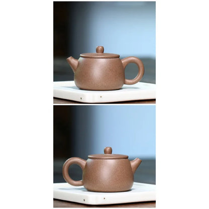 Chinese Yixing Purple Clay Teapots Ball Shaped Infuser Tea Pot Beauty Kettle Raw Ore Handmade Zisha Tea Set Customized