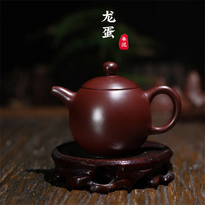 Chinese Yixing Purple Clay Teapots Classic Dragon Egg Tea Pot 188 Ball Hole Filter Kettle Master Handmade Zisha Teaware Gifts