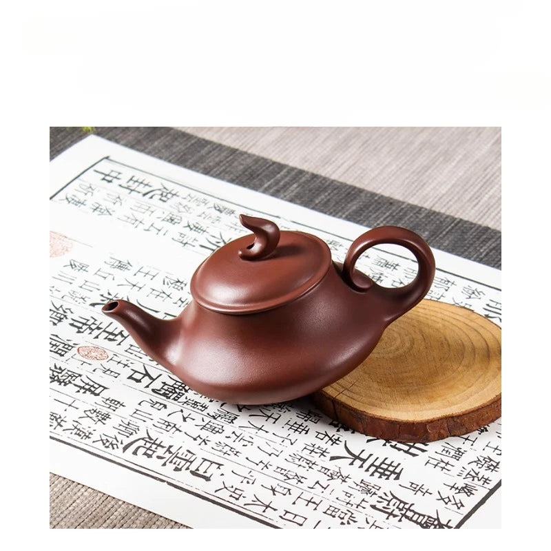 Chinese Yixing Purple Clay Teapots Handmade Dragon Egg Filter Tea Pot Authentic Zisha Tea Set Home Customized Beauty Kettle