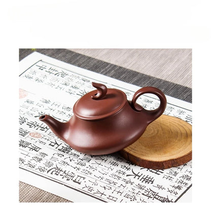 Chinese Yixing Purple Clay Teapots Handmade Dragon Egg Filter Tea Pot Authentic Zisha Tea Set Home Customized Beauty Kettle