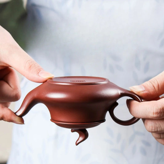 Chinese Yixing Purple Clay Teapots Handmade Dragon Egg Filter Tea Pot Authentic Zisha Tea Set Home Customized Beauty Kettle