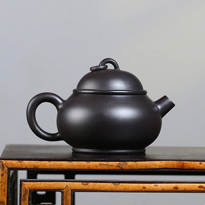 Chinese Yixing Purple Clay Teapots Raw Ore Black Mud Handmade Pot Household Beauty Tea Infuser Tradition Zisha Tea Set 190ml
