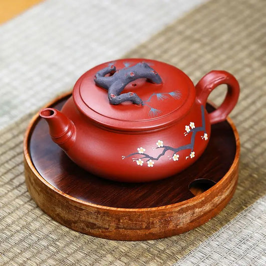 Chinese Yixing Purple Clay Teapots Raw Ore Dahongpao Stone Scoop Tea Pot Home Zisha Filter Kettle Tea Set Gifts