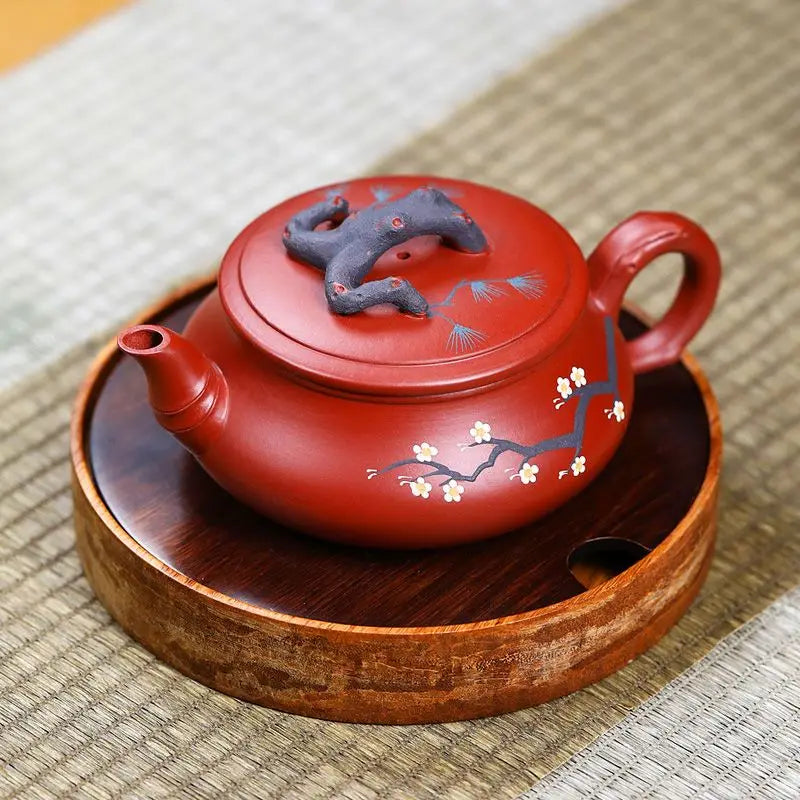 Chinese Yixing Purple Clay Teapots Raw Ore Dahongpao Stone Scoop Tea Pot Home Zisha Filter Kettle Tea Set Gifts