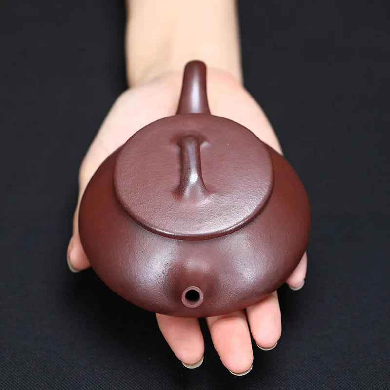 Chinese Yixing Raw Ore Zhu Mud Tea Pot Filtration Kettle Handmade Purple Clay Teapots Zisha Teaware Supplies Tea Set 230ml