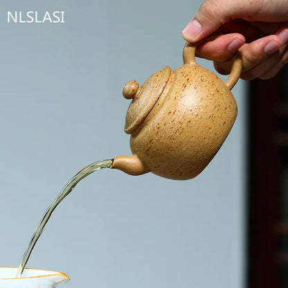 Chinese Yixing Tea Pot Handmade Purple Clay Teapot Raw Ore Beauty Kettle Home Tea Ceremony Customized Gifts Drinkware 160ml