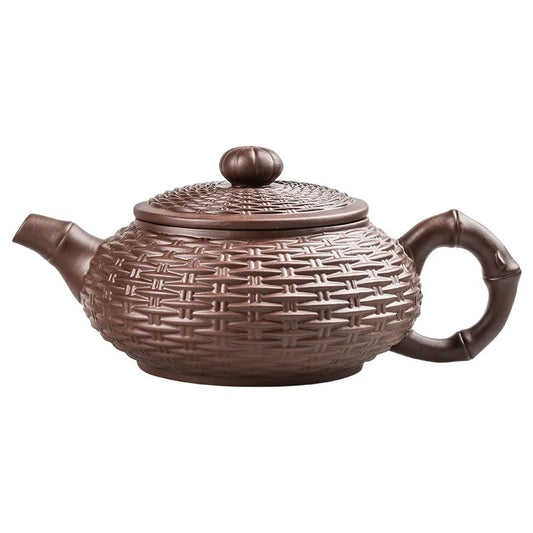 Chinese Yixing Tea Pot Large Capacity Purple Clay Xishi Filter Teapot Beauty Kettle Raw Ore Handmade Tea Set Authentic Drinkware