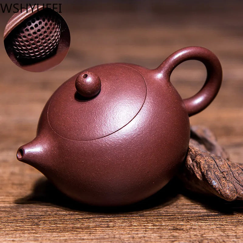 Chinese Yixing Tea Pot Purple Clay Xishi Teapot Beauties Handmade Tea Set Customized Gifts Authentic Ball Hole Filter