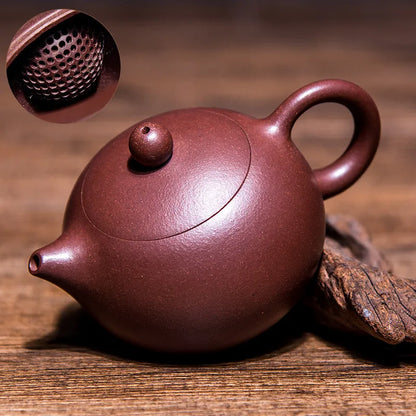 Chinese Yixing Tea Pot Purple Clay Xishi Teapot Beauties Handmade Tea Set Customized Gifts Authentic Ball Hole Filter