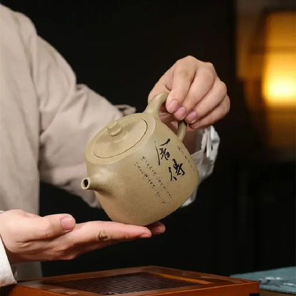 Chinese Yixing Tea Pot Shede Purple Clay Teapot Beauty Kettle  Household Handmade Raw Ore Teaware Tea Ceremony Gifts 420ml