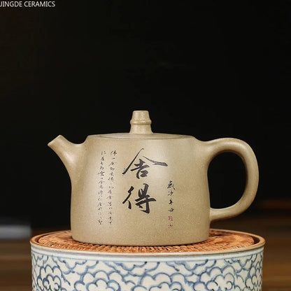 Chinese Yixing Tea Pot Shede Purple Clay Teapot Beauty Kettle  Household Handmade Raw Ore Teaware Tea Ceremony Gifts 420ml