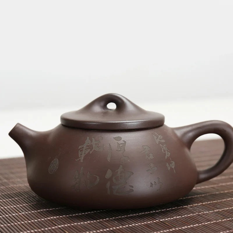 Chinese Yixing Teapot Authentic Zisha Tea Kettle Home Decor Handmade Purple Clay Teapot Tabletop Kung Fu Travel Tea Set