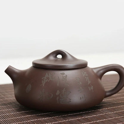Chinese Yixing Teapot Authentic Zisha Tea Kettle Home Decor Handmade Purple Clay Teapot Tabletop Kung Fu Travel Tea Set