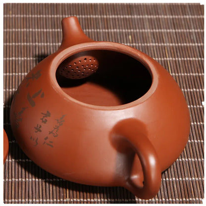 Chinese Yixing Teapot Authentic Zisha Tea Kettle Home Decor Handmade Purple Clay Teapot Tabletop Kung Fu Travel Tea Set