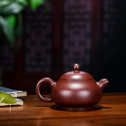 Chinese Yixing Teapots Tea Pot, Kungfu, Full Hand Made, Breast Top Teapots, Big Red, Hua Pao Mud, Author Shan Fang, 170ml