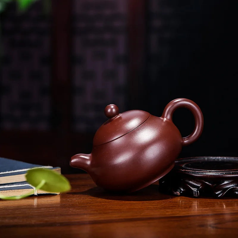 Chinese Yixing Teapots Tea Pot, Kungfu, Full Hand Made, Breast Top Teapots, Big Red, Hua Pao Mud, Author Shan Fang, 170ml
